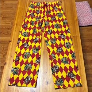 Harry Potter, Warner Bros. Red and Yellow Checkered Pajama Pants